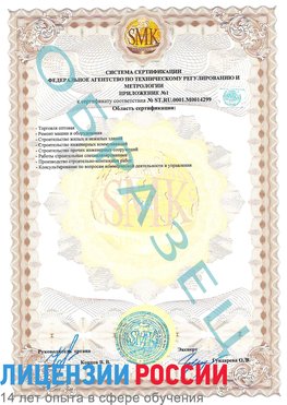 Образец сертификата соответствия (приложение) Октябрьский Сертификат ISO 14001