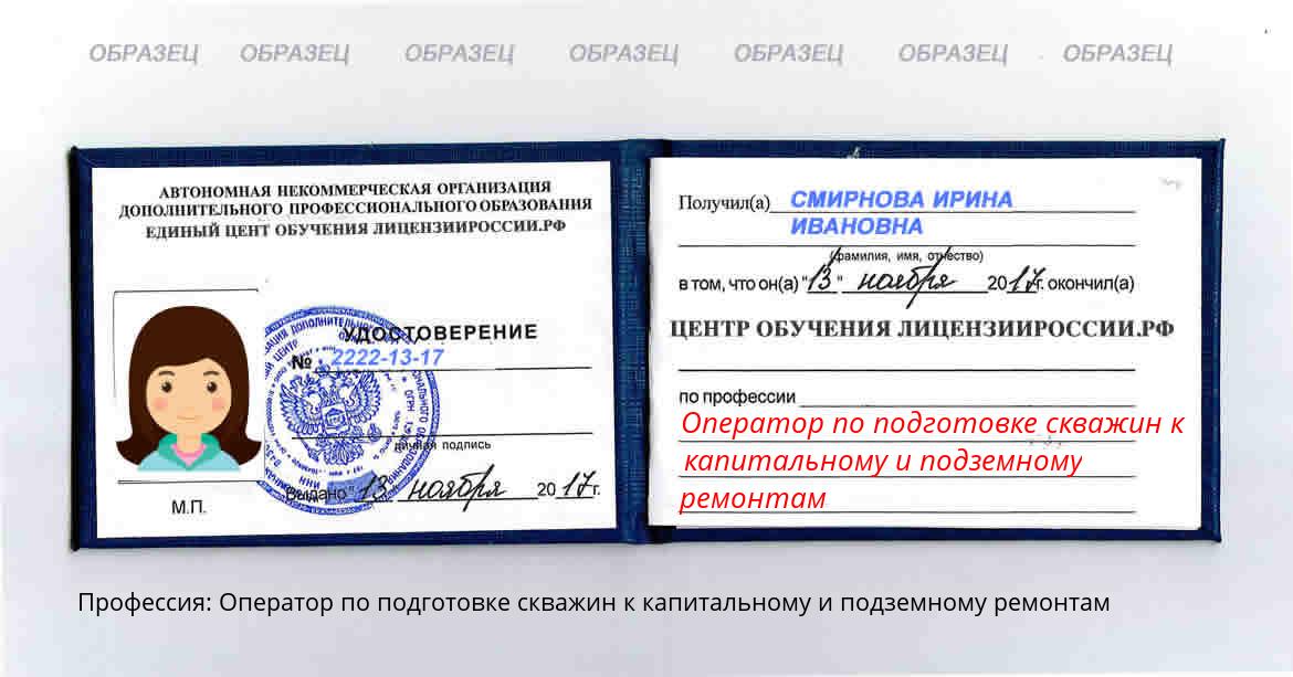 Оператор по подготовке скважин к капитальному и подземному ремонтам Октябрьский
